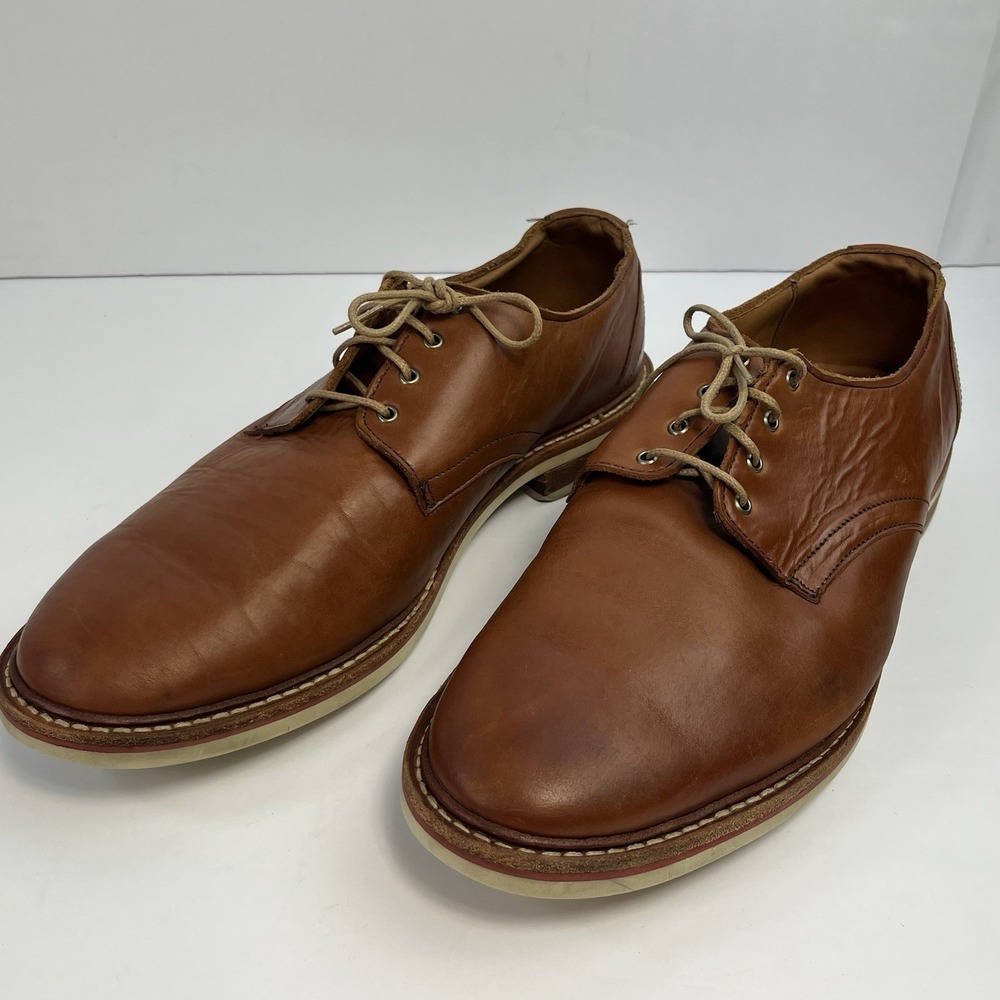 Allen Edmonds Nomad Men's Derby Shoes Size 11 D US Tan Leather Plain Toe Oxford - Picture 1 of 8